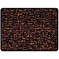 Brown Box Background Pattern Double Sided Fleece Blanket (large)  by Nexatart