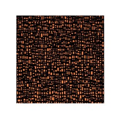 Brown Box Background Pattern Small Satin Scarf (square) by Nexatart