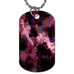 Grunge Purple Abstract Texture Dog Tag (one Side) by Nexatart