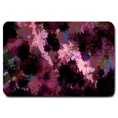 Grunge Purple Abstract Texture Large Doormat  by Nexatart