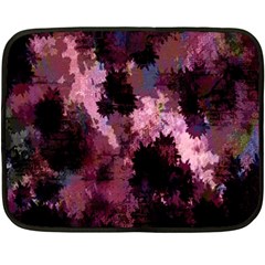 Grunge Purple Abstract Texture Double Sided Fleece Blanket (mini)  by Nexatart