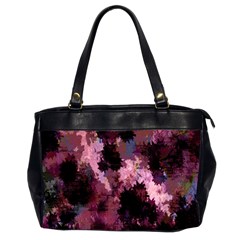 Grunge Purple Abstract Texture Office Handbags (2 Sides)  by Nexatart