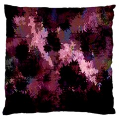 Grunge Purple Abstract Texture Large Cushion Case (one Side) by Nexatart