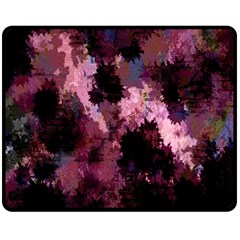 Grunge Purple Abstract Texture Double Sided Fleece Blanket (medium)  by Nexatart