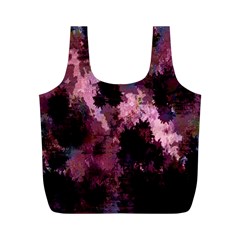 Grunge Purple Abstract Texture Full Print Recycle Bags (m)  by Nexatart