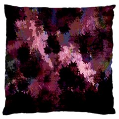 Grunge Purple Abstract Texture Large Flano Cushion Case (one Side) by Nexatart