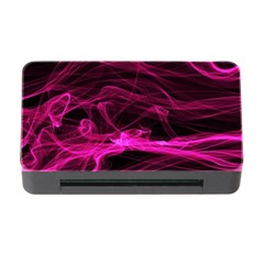 Abstract Pink Smoke On A Black Background Memory Card Reader With Cf by Nexatart