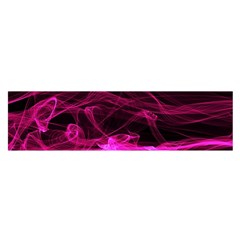 Abstract Pink Smoke On A Black Background Satin Scarf (oblong) by Nexatart