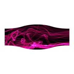 Abstract Pink Smoke On A Black Background Stretchable Headband