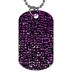 Purple Denim Background Pattern Dog Tag (one Side) by Nexatart