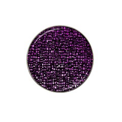 Purple Denim Background Pattern Hat Clip Ball Marker (4 pack)