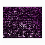 Purple Denim Background Pattern Small Glasses Cloth Front