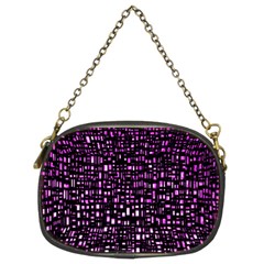 Purple Denim Background Pattern Chain Purses (Two Sides) 