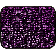 Purple Denim Background Pattern Fleece Blanket (Mini)