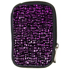 Purple Denim Background Pattern Compact Camera Cases