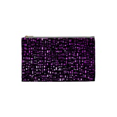 Purple Denim Background Pattern Cosmetic Bag (Small) 