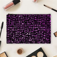 Purple Denim Background Pattern Cosmetic Bag (Large) 