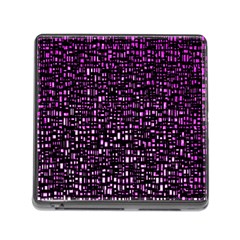 Purple Denim Background Pattern Memory Card Reader (Square)