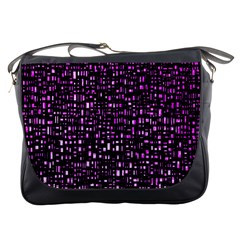 Purple Denim Background Pattern Messenger Bags