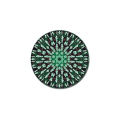 Abstract Green Patterned Wallpaper Background Golf Ball Marker (4 Pack) by Nexatart