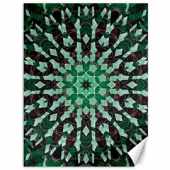 Abstract Green Patterned Wallpaper Background Canvas 36  X 48   by Nexatart