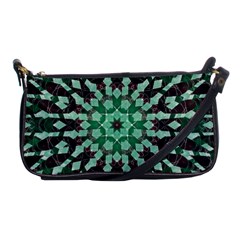 Abstract Green Patterned Wallpaper Background Shoulder Clutch Bags by Nexatart