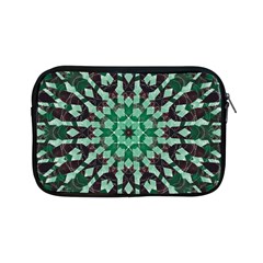 Abstract Green Patterned Wallpaper Background Apple Ipad Mini Zipper Cases by Nexatart