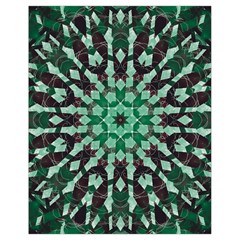 Abstract Green Patterned Wallpaper Background Drawstring Bag (small) by Nexatart