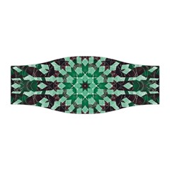 Abstract Green Patterned Wallpaper Background Stretchable Headband