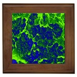 Abstract Green And Blue Background Framed Tiles Front