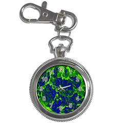 Abstract Green And Blue Background Key Chain Watches by Nexatart