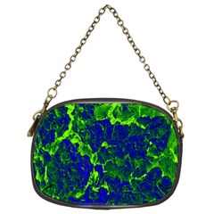 Abstract Green And Blue Background Chain Purses (two Sides)  by Nexatart