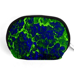 Abstract Green And Blue Background Accessory Pouches (medium)  by Nexatart