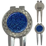 Blue Box Background Pattern 3-in-1 Golf Divots Front