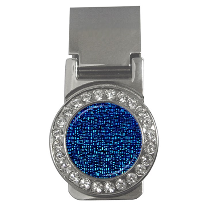 Blue Box Background Pattern Money Clips (CZ) 