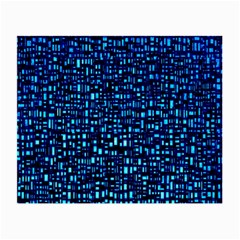 Blue Box Background Pattern Small Glasses Cloth by Nexatart