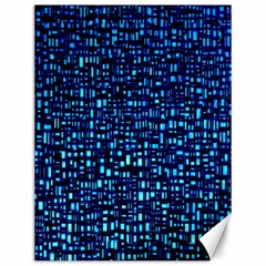 Blue Box Background Pattern Canvas 12  X 16  