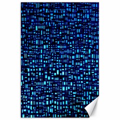 Blue Box Background Pattern Canvas 20  X 30   by Nexatart