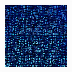 Blue Box Background Pattern Medium Glasses Cloth by Nexatart