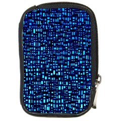 Blue Box Background Pattern Compact Camera Cases by Nexatart