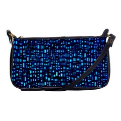 Blue Box Background Pattern Shoulder Clutch Bags by Nexatart