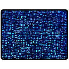 Blue Box Background Pattern Fleece Blanket (large)  by Nexatart