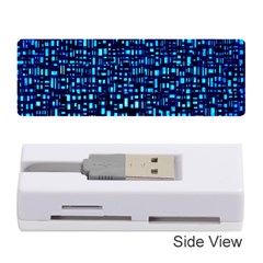 Blue Box Background Pattern Memory Card Reader (stick)  by Nexatart