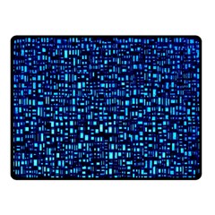 Blue Box Background Pattern Double Sided Fleece Blanket (small)  by Nexatart