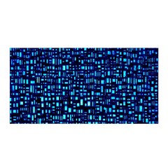 Blue Box Background Pattern Satin Wrap by Nexatart