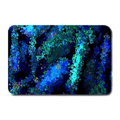 Underwater Abstract Seamless Pattern Of Blues And Elongated Shapes Plate Mats by Nexatart