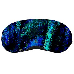 Underwater Abstract Seamless Pattern Of Blues And Elongated Shapes Sleeping Masks by Nexatart