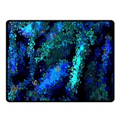 Underwater Abstract Seamless Pattern Of Blues And Elongated Shapes Double Sided Fleece Blanket (small)  by Nexatart