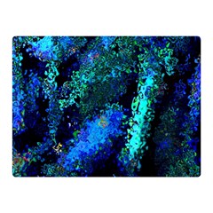 Underwater Abstract Seamless Pattern Of Blues And Elongated Shapes Double Sided Flano Blanket (mini)  by Nexatart