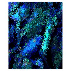 Underwater Abstract Seamless Pattern Of Blues And Elongated Shapes Drawstring Bag (small) by Nexatart